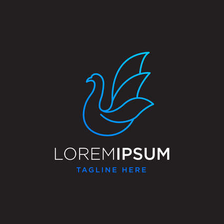 Birds logo design templateのイラスト素材