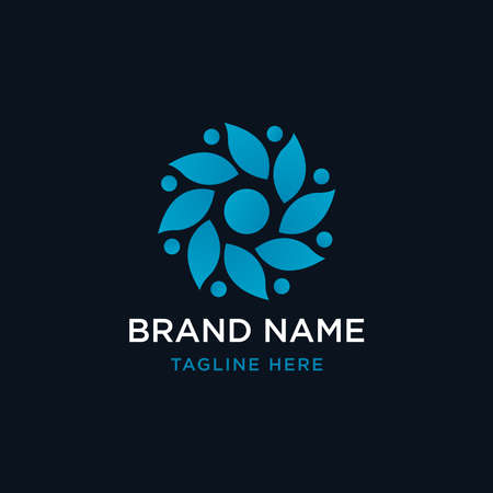 Nature logo design templateのイラスト素材