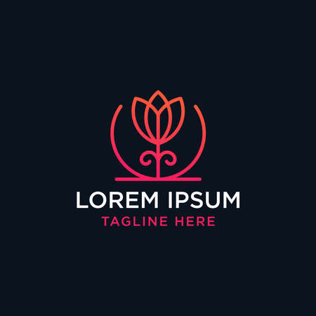 Nature logo design templateのイラスト素材
