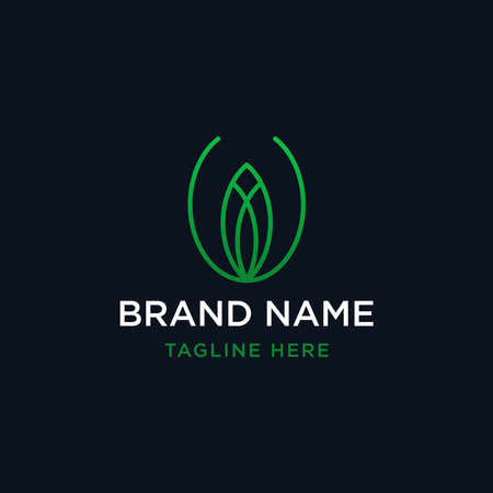 Nature logo design templateのイラスト素材