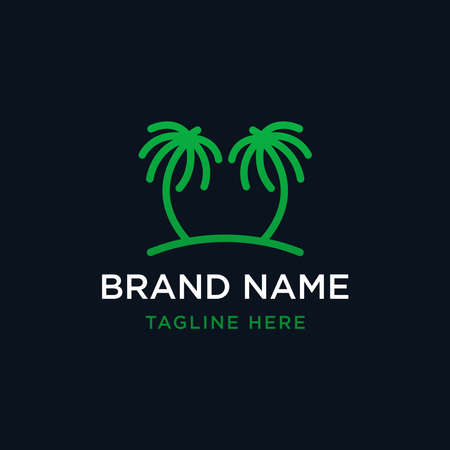 Nature logo design templateのイラスト素材