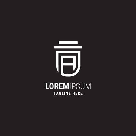 Building linear design templates.のイラスト素材
