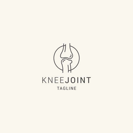 Flat joint knee bones for orthopedic jointsのイラスト素材