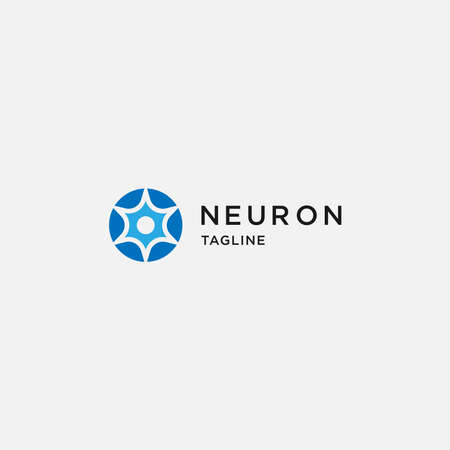 Neuron logo design template - vectorのイラスト素材