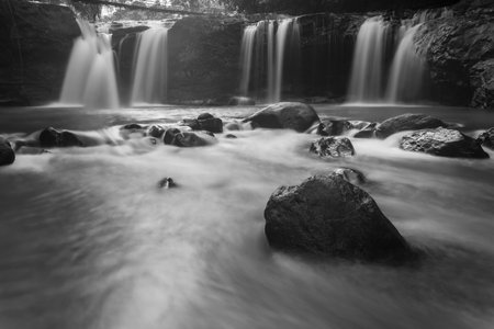 Beautiful morning view indonesia Panorama Landscape paddy fields with beauty color and sky natural lightの写真素材