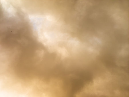 Clouds in the sky at sunset as a background. Texture.の写真素材