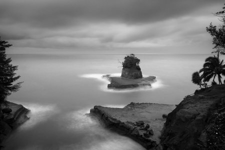 beautiful morning view panorama with sky colors and storm seasonの写真素材