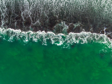 the beauty of Indonesia with mangrove forests and beaches at sunsetの写真素材