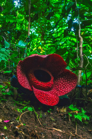 Beautiful morning view indonesia Landscape paddy fields with beauty color and sky natural lightの写真素材