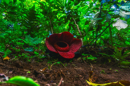 Beautiful morning view indonesia Panorama Landscape paddy fields with beauty color and sky natural lightの写真素材