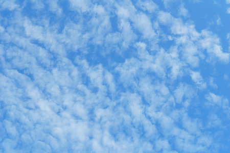 Beautiful sky view with soft clouds in natural light.