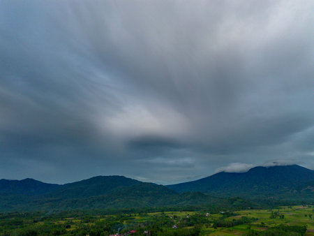 Beautiful morning view Panorama Landscape with beauty color and sky natural light