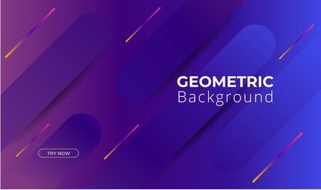Minimal geometric background. Dynamic shapes composition. Eps10 vectorのイラスト素材
