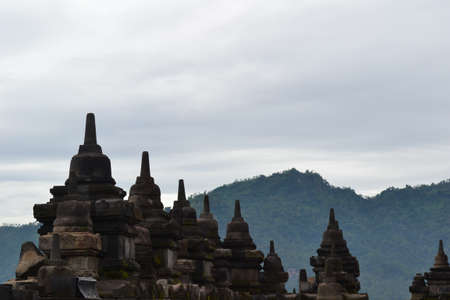 parts of borobudur templeの写真素材