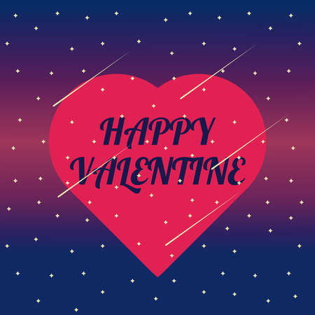 Happy Valentine's Day Poster Vector Illustration Designのイラスト素材