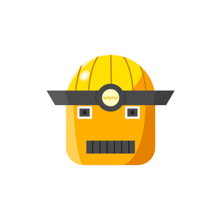Vector illustration of Robotic face or mask designのイラスト素材