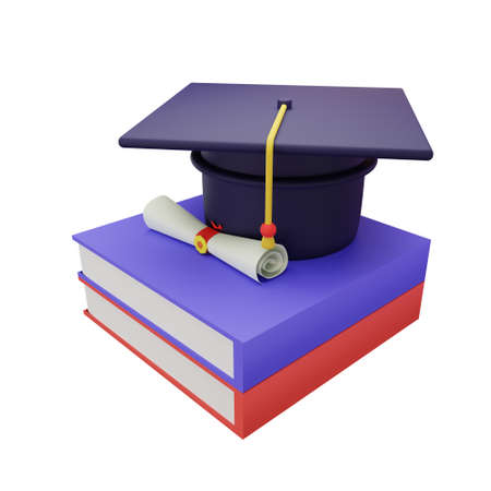 3d rendering with back to school conceptの写真素材