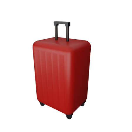 3d rendering of suitcase travel with holiday conceptの写真素材