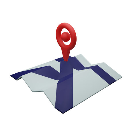 3d rendering map location