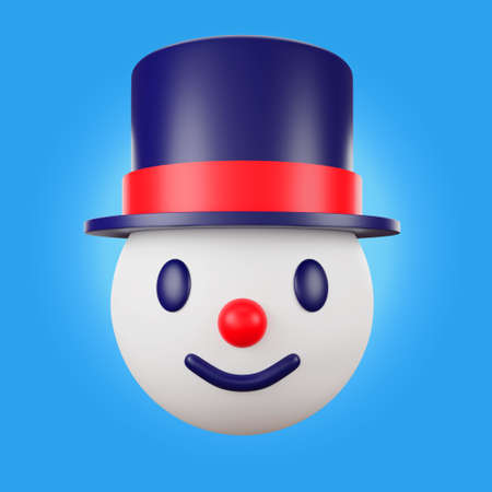 3d avatar snowmanの写真素材