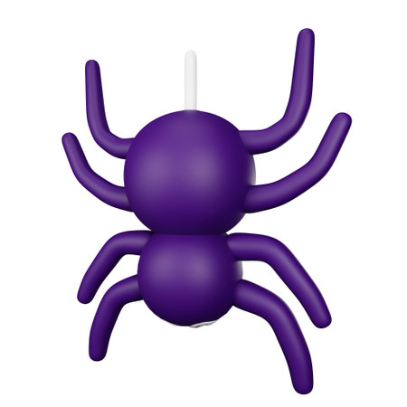 3d rendering of spider halloween iconの写真素材