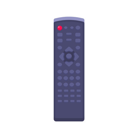 Vector illustration of a remote control device with multiple buttons. Perfect for concepts related to television, home electronics, and technologyのイラスト素材