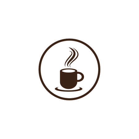 Coffee cup Logo Template vector icon designのイラスト素材