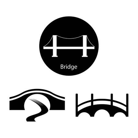 Bridge Logo Template vector icon illustration designのイラスト素材