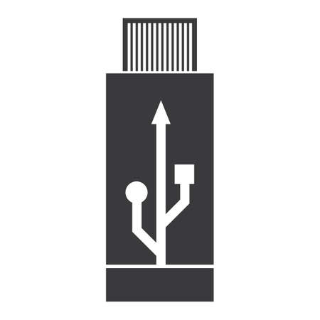 USB data transfer logo vector templateのイラスト素材