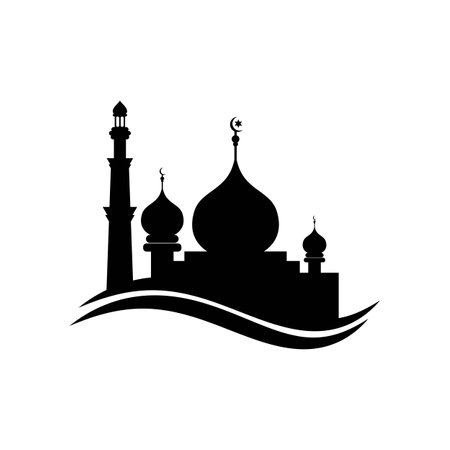 Mosque logo vector Illustration design templateのイラスト素材