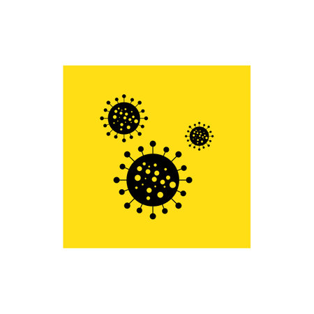 Coronavirus icon design illustration templateのイラスト素材