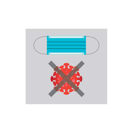 Coronavirus icon design illustration templateのイラスト素材