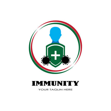 Immunization awareness month card or background. vector illustration.のイラスト素材