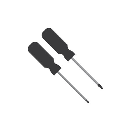 Fix screwdriver icon. Simple illustration of fix screwdriver vector icon for web design isolated on white backgroundのイラスト素材