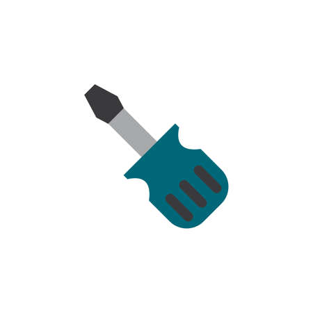 Fix screwdriver icon. Simple illustration of fix screwdriver vector icon for web design isolated on white backgroundのイラスト素材