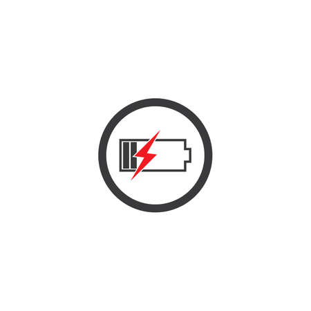 Battery icon, vector logo designのイラスト素材