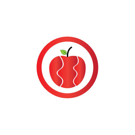Red and green apples,Vector illustration,designのイラスト素材