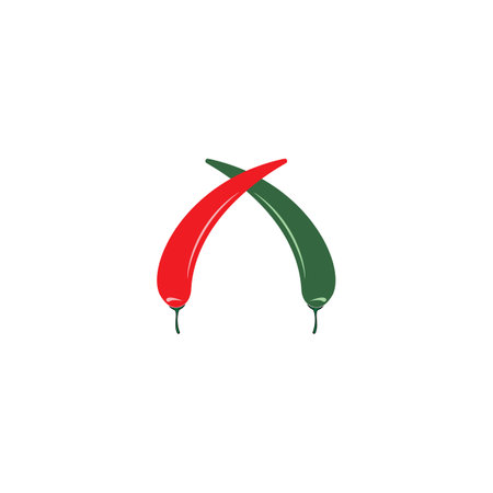 Chili logo vector template designのイラスト素材