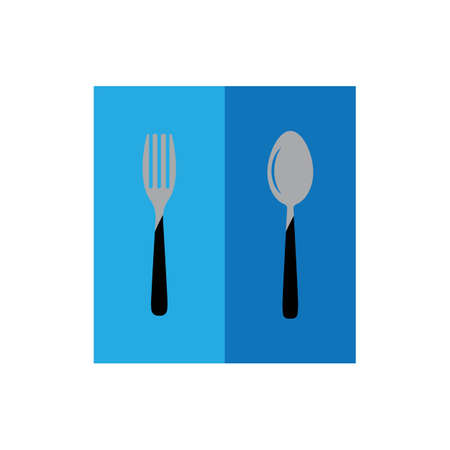 Fork Spoon Knife icon vector illustration template designのイラスト素材
