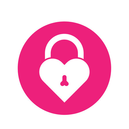 Padlock - Vector icon isolated template design illustrationのイラスト素材
