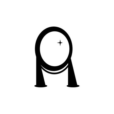 mirror logo vector icon design illustrationのイラスト素材
