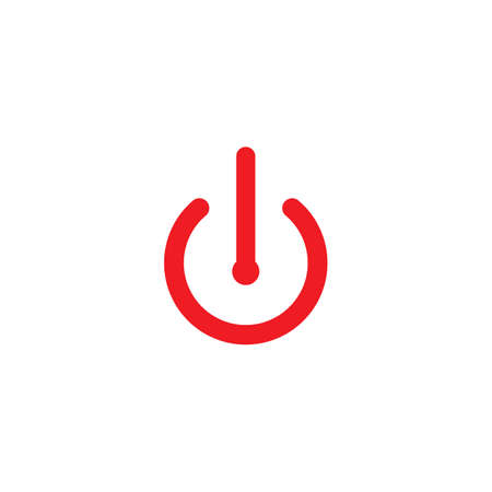 electric switch icon vector illustration logo design