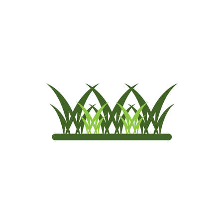 Natural Grass logo vector illustration symbol designのイラスト素材