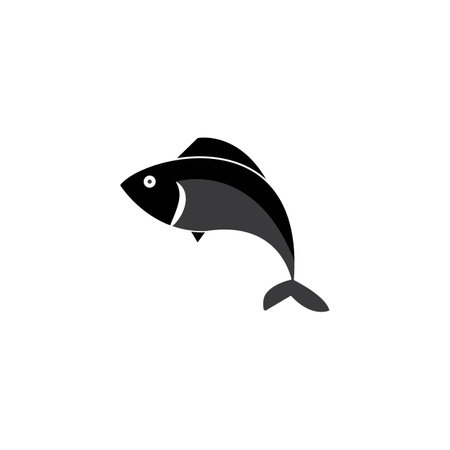 fish logo vector illustration simple designのイラスト素材