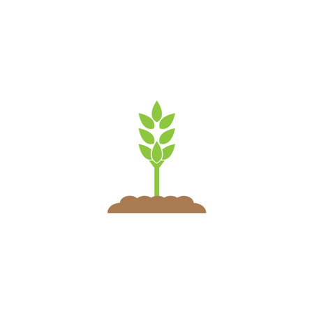 plant icon  vector design illustration backgroundのイラスト素材