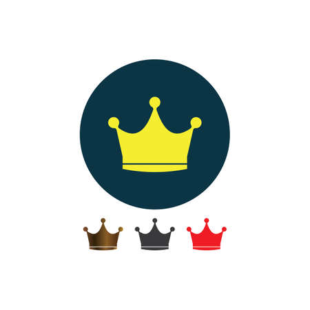 Crown Logo vector illustration design templateのイラスト素材