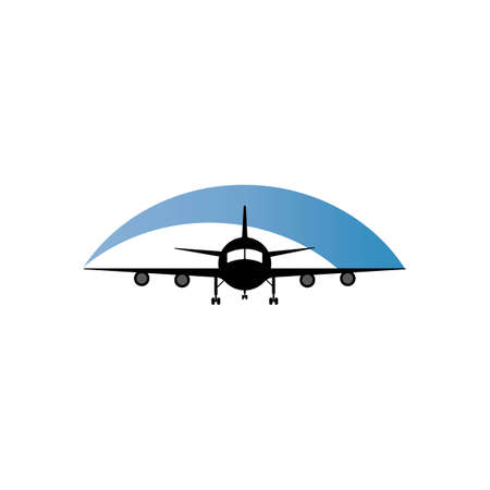 Airplane icon vector design illustration templateのイラスト素材