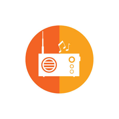 Radio icon vector design illustration templateのイラスト素材
