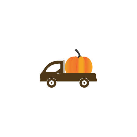 pumpkin icon vector illustration design, Autumn halloween pumpkinのイラスト素材