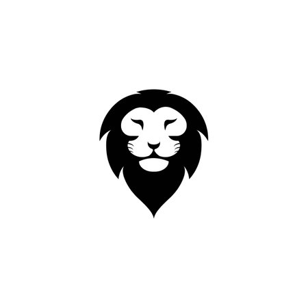 Lion Logo vector design illustration templateのイラスト素材